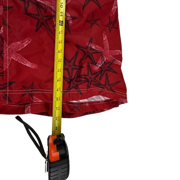 Chaps Swim Trunks Mens XXL Red Starfish Print Board Shorts Beachwear Swim Trunks - Picture 6 of 8